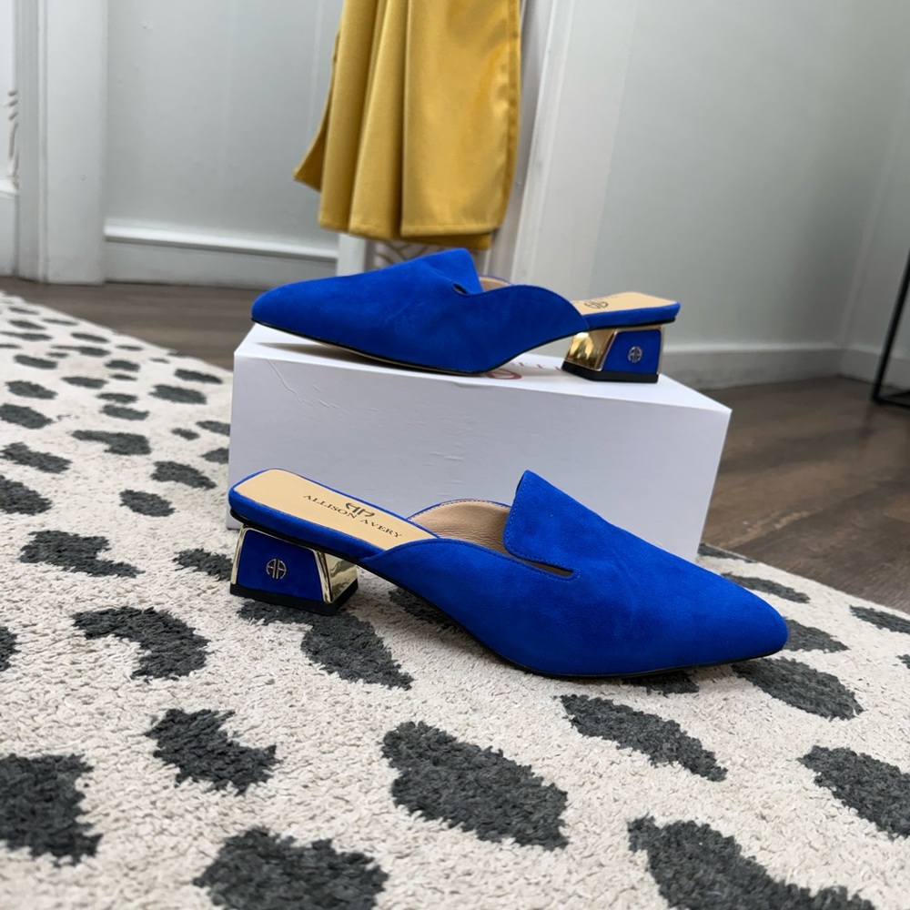 Allison Avery Signature Mules - Cobalt